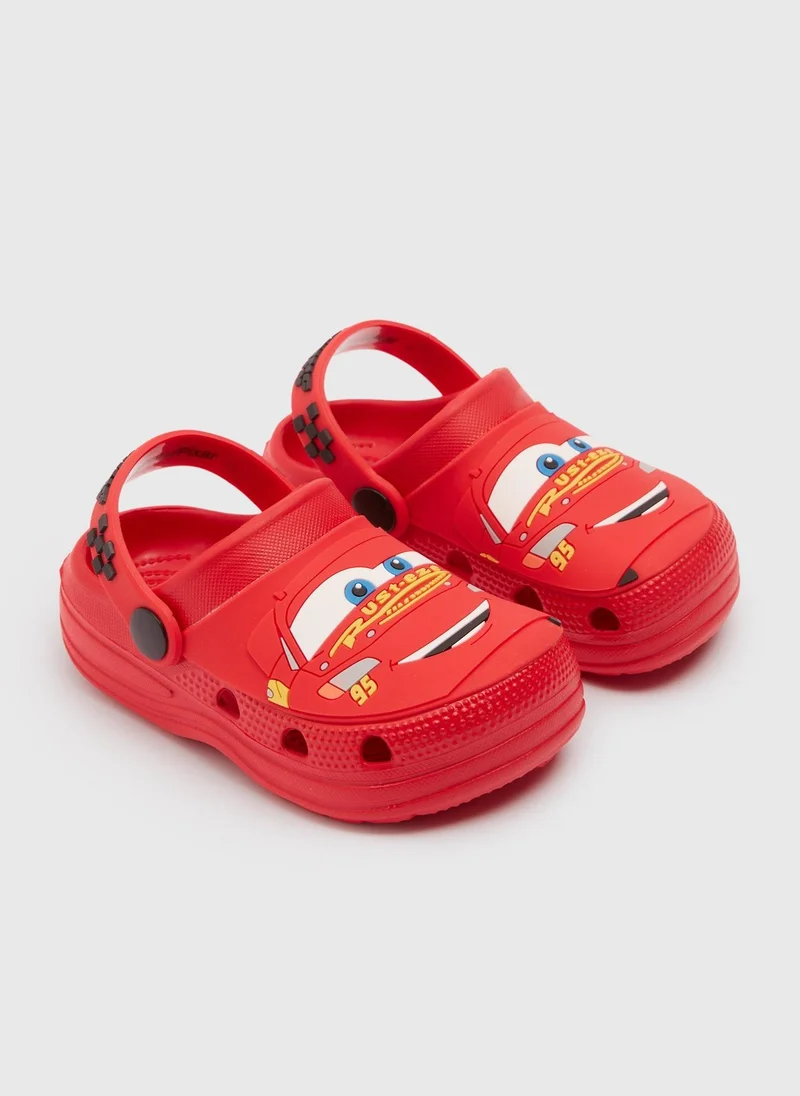 Matalan Cars Boys Red Clogs